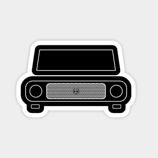 International Harvester Scout 80 classic 1960s truck white outline graphic Sticker